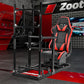 Zootopo Racing Simulator Cockpit with Red Seat and Monitor Mount, crafted from 3060 Aluminum Profile,Fit for Thrustmaster/Fanatec/Logitech G29 GPro, Unlimited Adjustment,Not Include Steering Wheel,Pedals,Handbrake