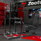 Zootopo 3060 Aluminum Profile Racing Simulator Cockpit with Black Seat and Triple-monitor Setup, Fit for Thrustmaster,for Fanatec,for Logitech G29 , Adjustable Driving Simulator Cockpit, Does Not Include Steering Wheel, Pedals, or Handbrake