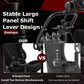 Zootopo Professional Racing Simulator Cockpit with Black Seat, Fit for Logitech G920/Thrustmaster/Moza, Streamlined Dual-arm Design, No Wheel, Pedals, Handbrake, and Monitor Stand