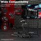 Zootopo Racing Driving Simulator Cockpit with with Triple Monitor Mount Fit for Logitech/Thrustmaster G27,G29,G920,G923,T300RS Wheel Frame,No Steering Wheel,Pedal,Handbrake,Seat,Monitor