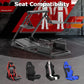 Zootopo Flight Racing Simulator Stand Fit for Fanatec/Moza/Logitech X52 PRO/Thrustmaster A10,T.16000M FCS Adjustable Versatile,No Joystick,Handbrake,Shifter,Pedals,Steering Wheel,TV Mount,Seat