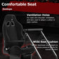 Zootopo Flight Simulator Cockpit with Black Seat Fit for Fanatec/Moza/Logitech X52 PRO/THRUSTMASTER A10,T.16000M FCS Adjustable Versatile,No Joystick,Handbrake,Shifter,Pedals,Steering Wheel,TV Mount