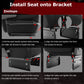 Zootopo Adjustable Racing Sim Cockpit with Black Seat Unobstructed Design for Both Legs Fit for Logitech/Thrustmaster G29 G923 G25 T80 T150 Racing Wheel Cockpit with Triple Monitor Stand Not Include Steering Wheel,Pedals,Handbrake