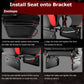 Zootopo Adjustable Racing Sim Cockpit with Red Seat Unobstructed Design for Both Legs Fit for Logitech/Thrustmaster G29 G923 G25 T80 T150 Racing Wheel Cockpit with Triple Monitor Stand Not Include Steering Wheel,Pedals,Handbrake