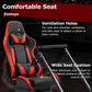 Zootopo Flight Simulator Cockpit with Red Seat Fit for Fanatec/Moza/Logitech X52 PRO/THRUSTMASTER A10,T.16000M FCS Adjustable Versatile,No Joystick,Handbrake,Shifter,Pedals,Steering Wheel,TV Mount