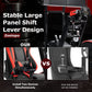 Zootopo 8040 Aluminum Profile Racing Simulaor Cockpit with Red Seat & Triple Display Stand Fit for Logitech/Thrustmaster/Fanatec G920,G923&T80 Professional,F1 Trunk,No Handbrake,Pedals,Steering Wheel
