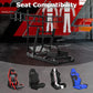 Zootopo 8040 Aluminum Profile Racing Simulator Cockpit with Triple Display Stand Fit for Logitech/Thrustmaster/Fanatec G25 G27 G29 G923 T80,F1 Trunk,No Seat,Handbrake,Pedals & Steering Wheel