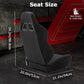 Zootopo Flight Simulator Cockpit with Black Seat Fit for Logitech X52 PRO,X56, Thrustmaster T16000M,HotasWarthing Flight Stick,Unlimited Adjustment,Not Include Steering Wheel,Pedals,Handbrake and Joystick