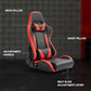 Zootopo Racing Simulator Cockpit with Red Seat Multi-level Adjustment Fit for Logitech/Thrustmaster/Fanatec G29,G920,G923&T300RS&CSL-DD One-Piece Cockpit,Wheel,Handbrake and Pedals Not Included
