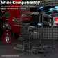 Zootopo Racing Driving Simulator Cockpit with with Triple Monitor Mount Fit for Logitech/Thrustmaster/Fanatec G27,G29,G920,G923,T300RS &CSL-DD Wheel Frame,No Steering Wheel,Pedal,Handbrake,Seat