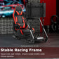 Zootopo Adjustable Sim Racing Cockpit with Red Seat Monitor Frame, Fit for Logitech/Thrustmaster/Fanatec G920 G923 G29 T80, Frame Double Arm Reinforcement, No Steering Wheel,Pedal,Handbra,Display