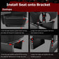 Zootopo 8040 Aluminum Profile Racing Sim Cockpit with Black Seat Fit Logitech G923 G920, Adjuatable Driving Simulator Cockpit Not Include Steering Wheel,Pedals,Handbrake