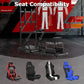 Zootopo Professional Racing Simulator Cockpit with Monitor Stand, Fit for Logitech G920/Thrustmaster/Moza, Streamlined Dual-arm Design, No Wheel, Pedals, Handbrake, Seat,and Monitor