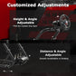 Zootopo Professional Racing Simulator Cockpit with Triple Monitor Stand, Fit for Logitech G920/Thrustmaster/Moza, Streamlined Dual-arm Design, No Wheel, Pedals, Handbrake, Seat and Monitor