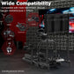 Zootopo Racing Simulator Cockpit φ50mm Round Tube with Monitor Mount, Vertical Design, Compatible with Logitech/Thrustmaster/Fanatec G29/G920/G923 Steering Wheel/Pedals/Handbrake/Seat Not Included