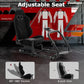 Zootopo Professional Racing Simulator Cockpit with Black Seat, Fit for Logitech G920/Thrustmaster/Moza, Streamlined Dual-arm Design, No Wheel, Pedals, Handbrake, and Monitor Stand
